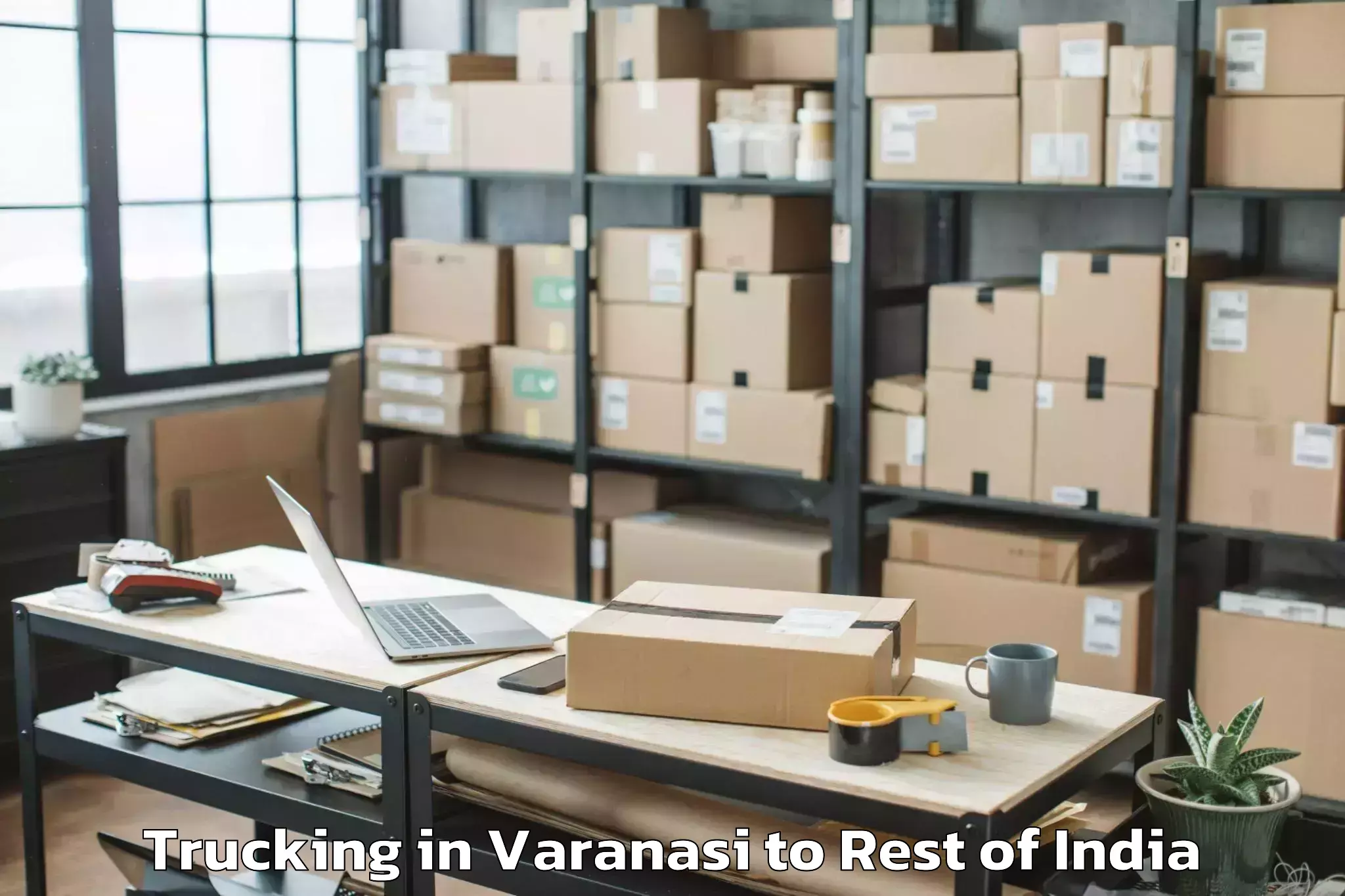 Book Varanasi to Bhadarwah Trucking Online